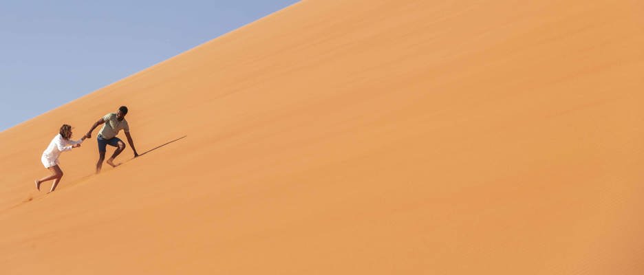 Wilderness Namibian Adventure Running on Dunes