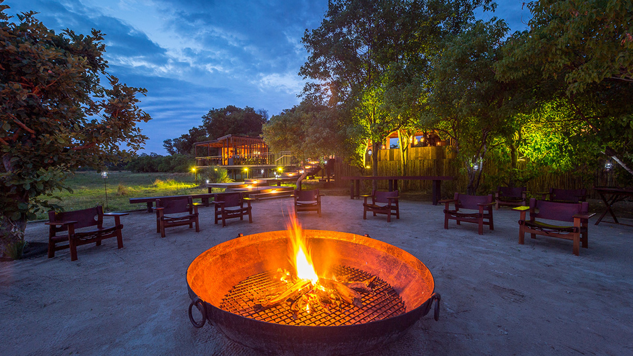 Wilderness Qorokwe Botswana Camp Fire