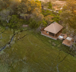 Vumbura Plains Botswana Camp Aerial View