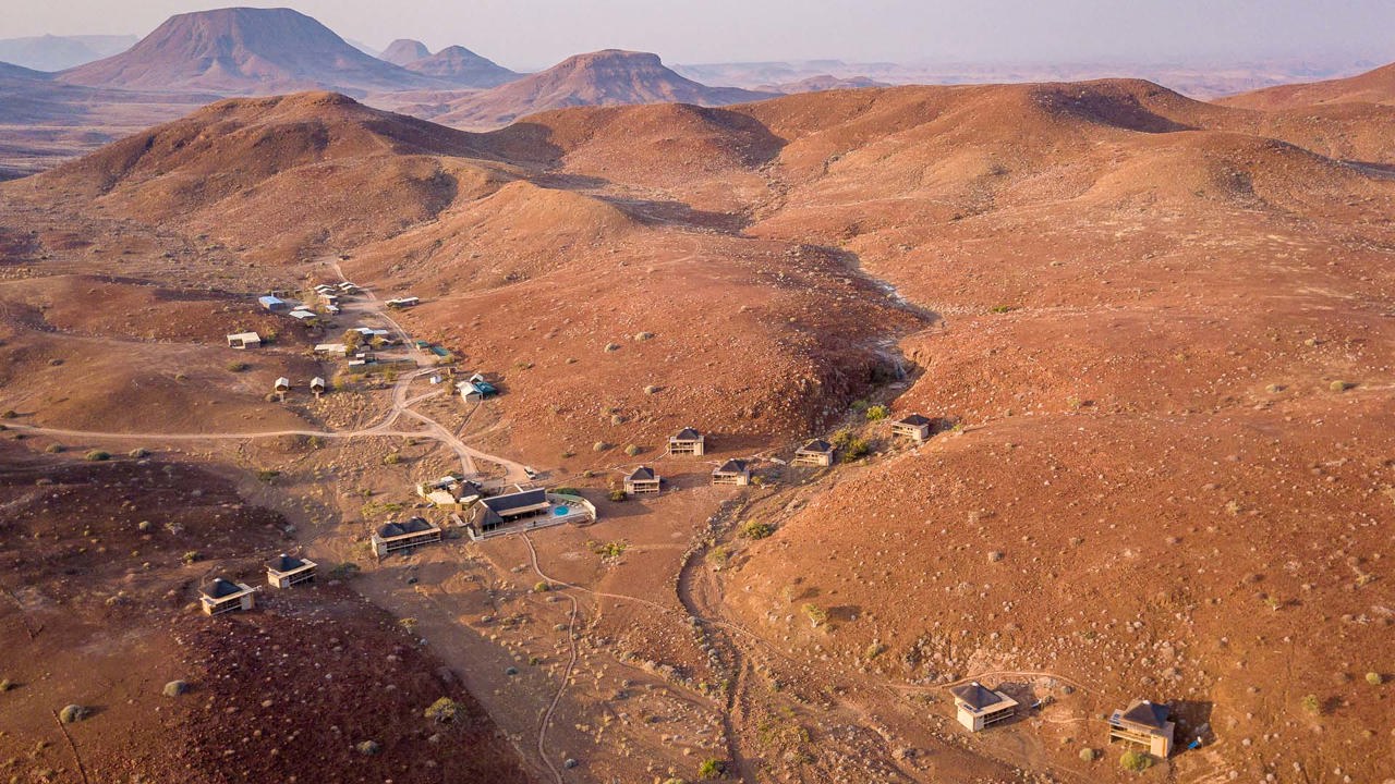 Wilderness Damaraland Camp Namibia Accommodation Camp Aerial View