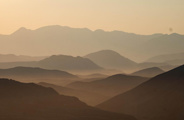 Misty dunes of the Namibian desert Wilderness Serra Cafema