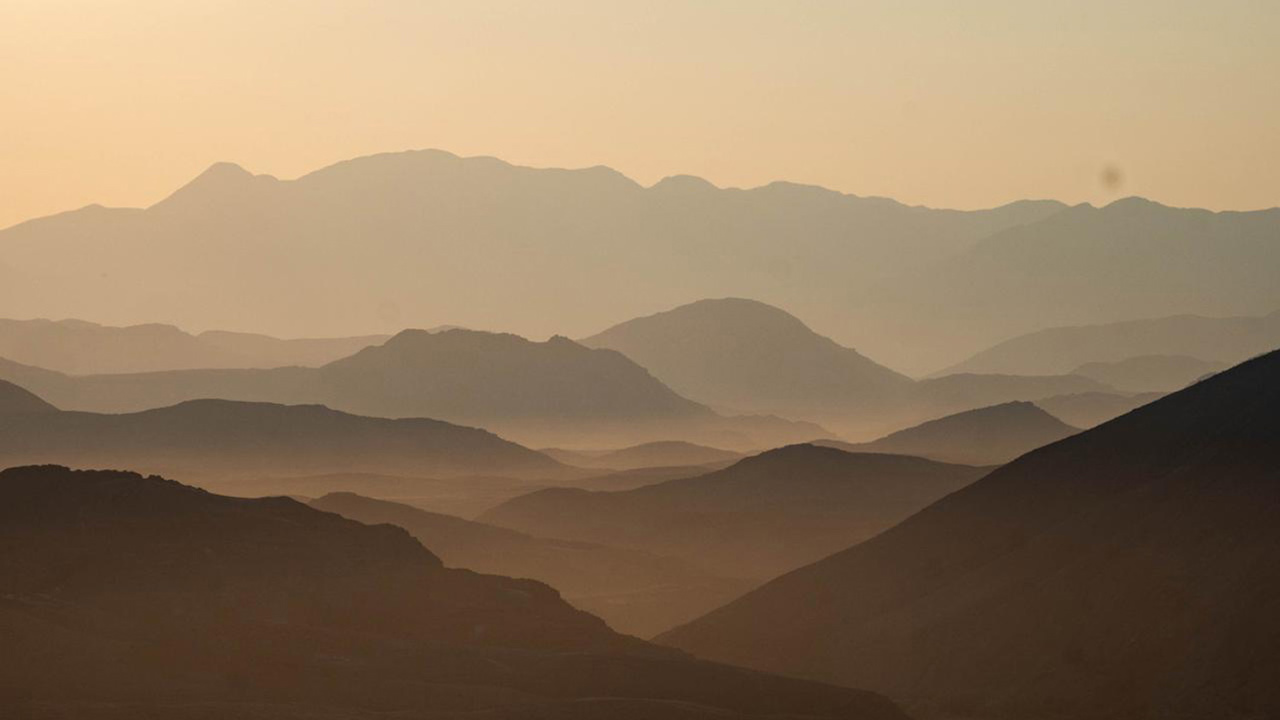Misty dunes of the Namibian desert Wilderness Serra Cafema