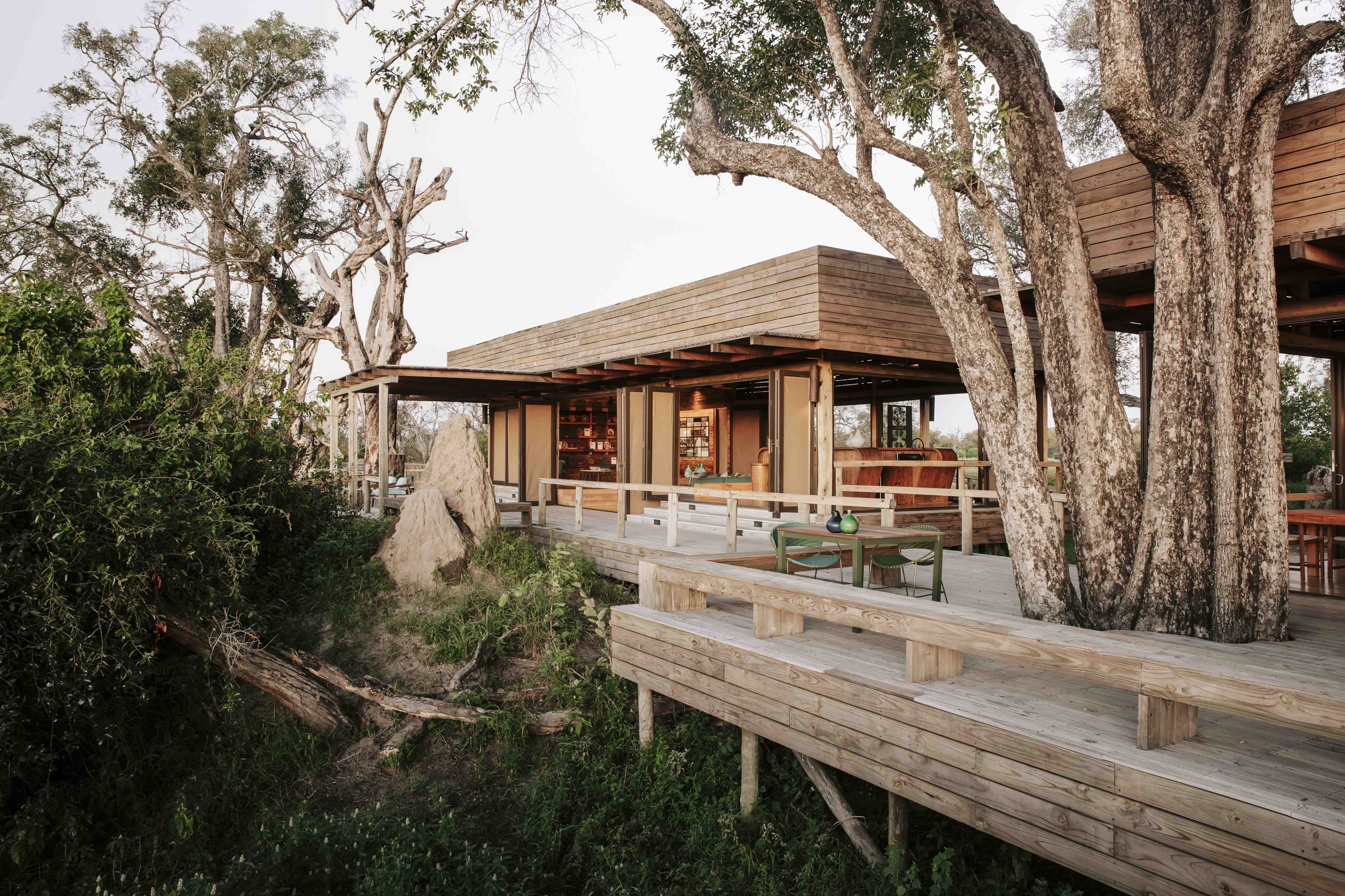 Wilderness Vumbura in Botswana is a combination camp offering both land and water activities