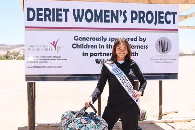 Miss Namibia, Jameela Uiras lending a hand in the Torra community