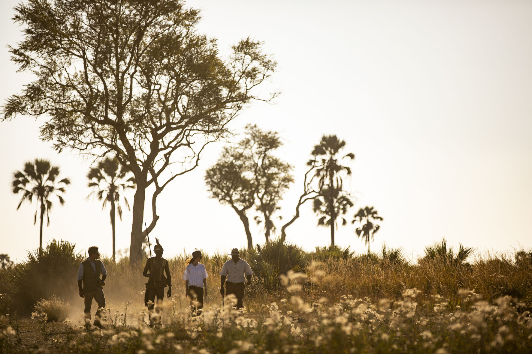 A walking safari with local san tribesman