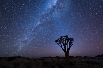 The almost magical milky way as seen with Wilderness Namibia