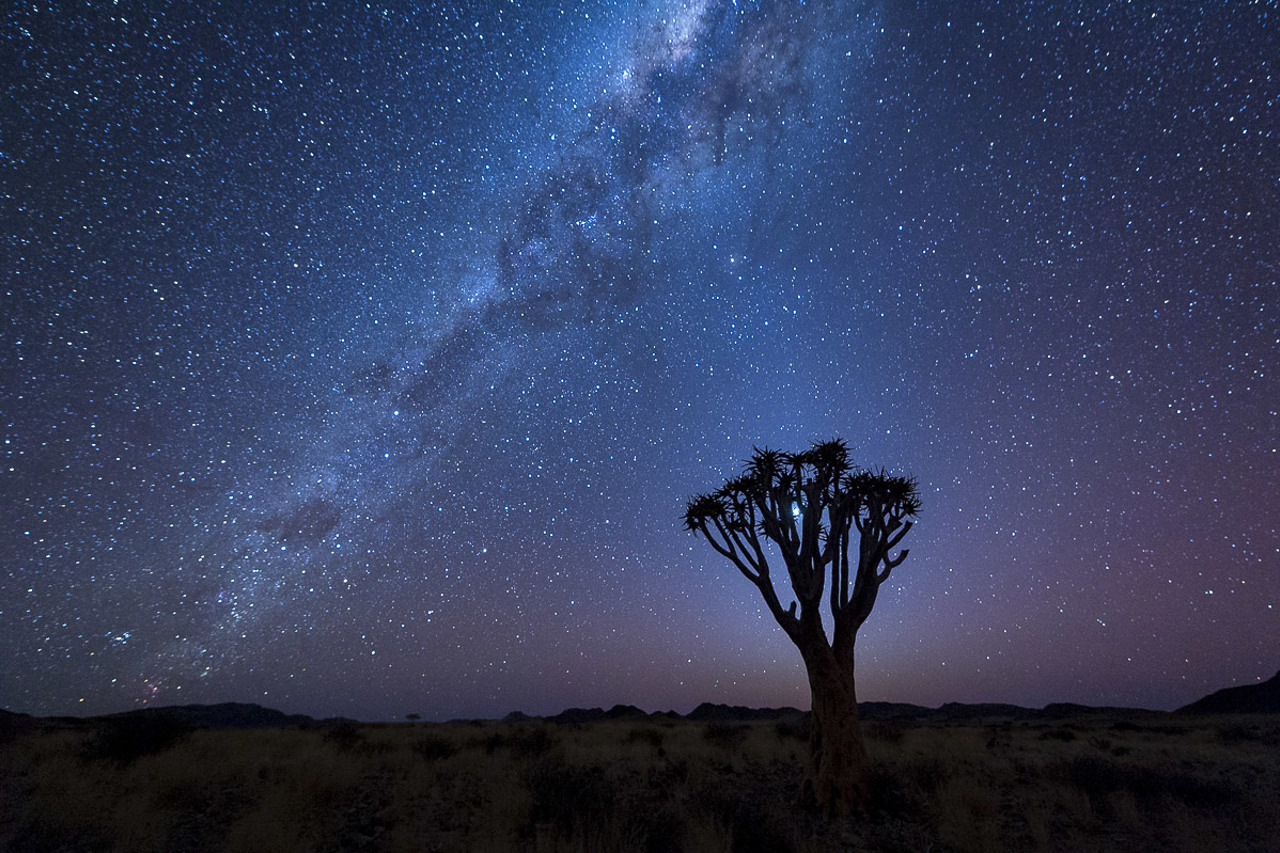 The almost magical milky way as seen with Wilderness Namibia