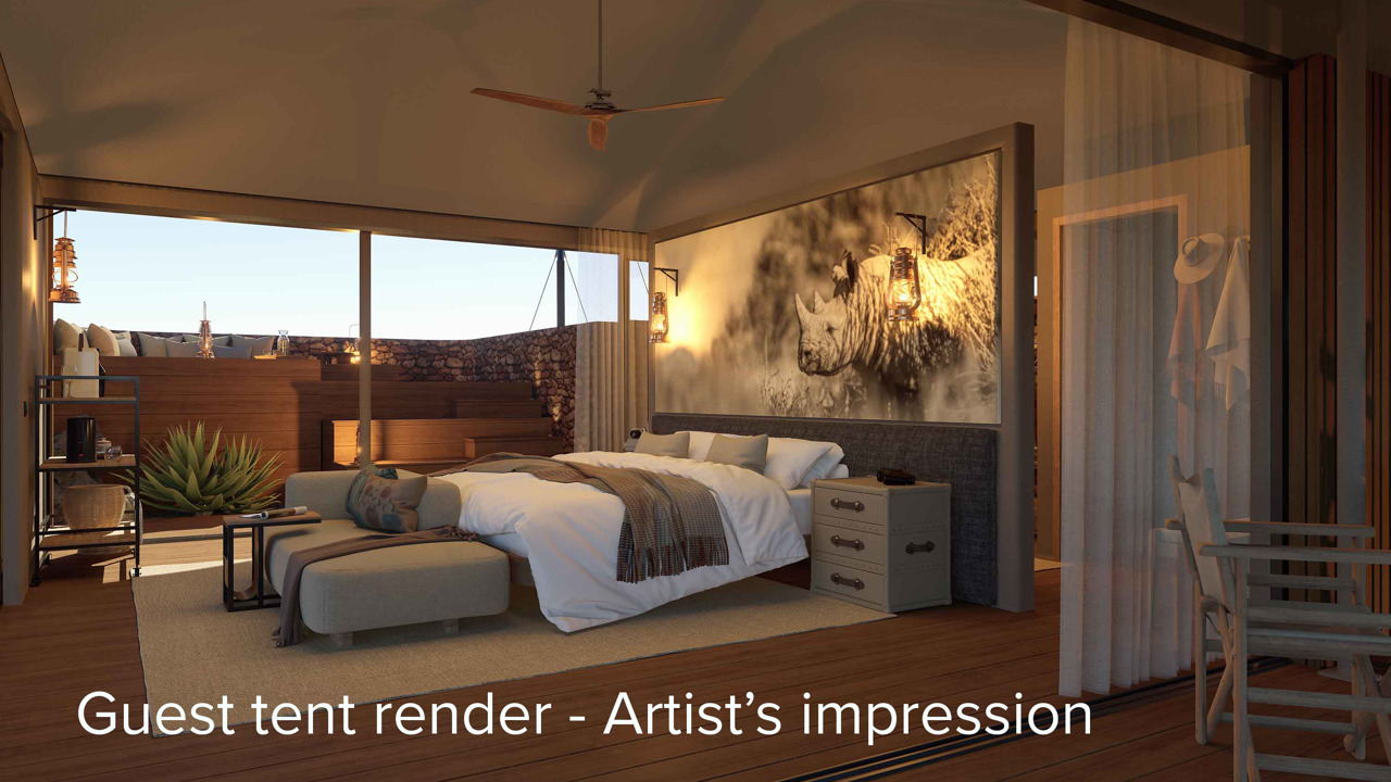 Wilderness Desert Rhino Camp rebuild renders