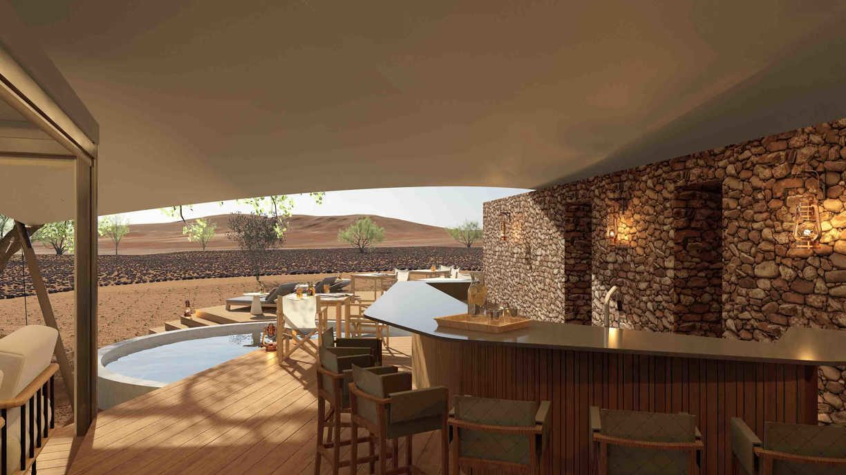 Wilderness Desert Rhino Camp rebuild renders